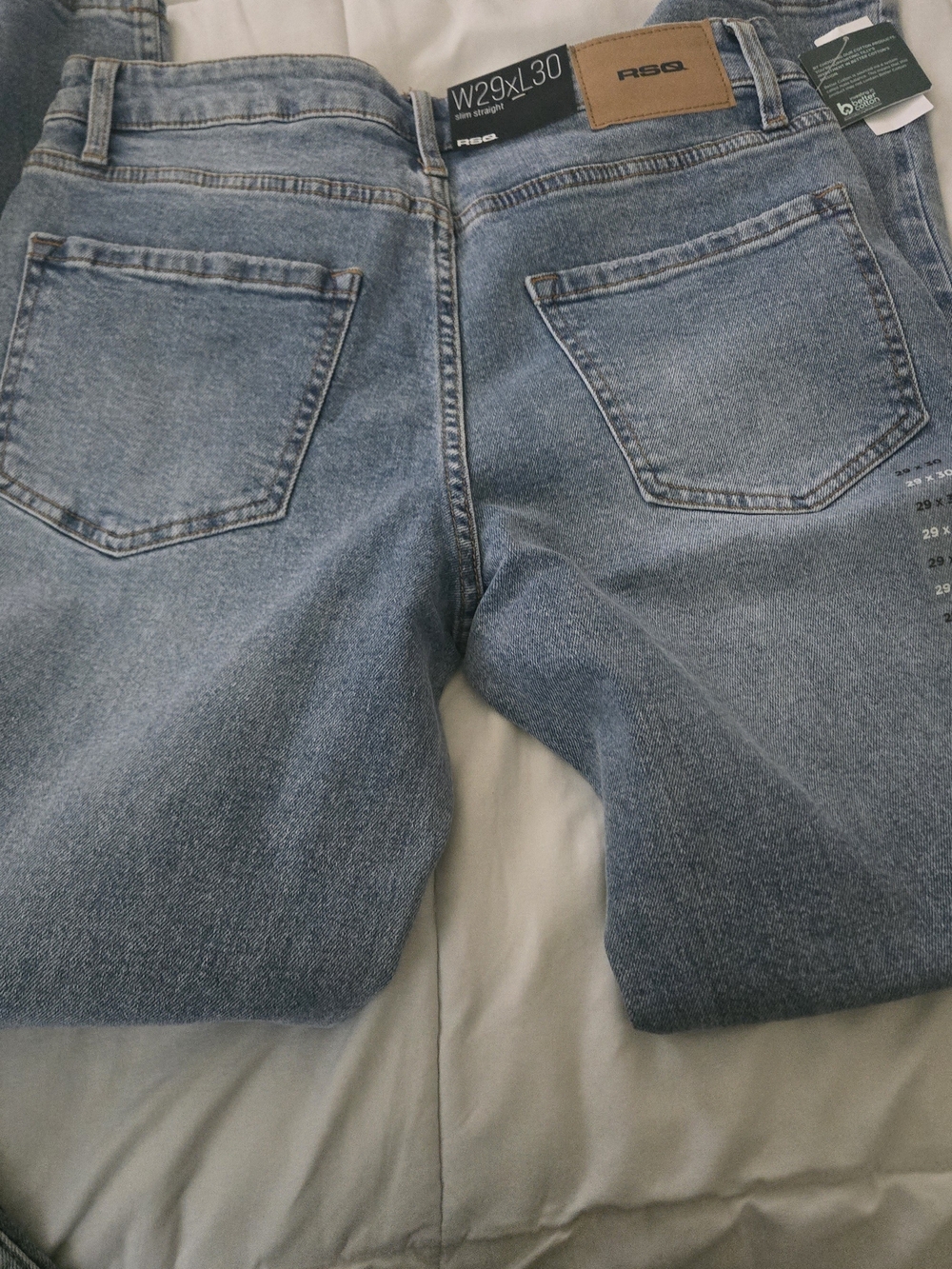RSQ Light Wash Blue Straight Leg Jeans W29